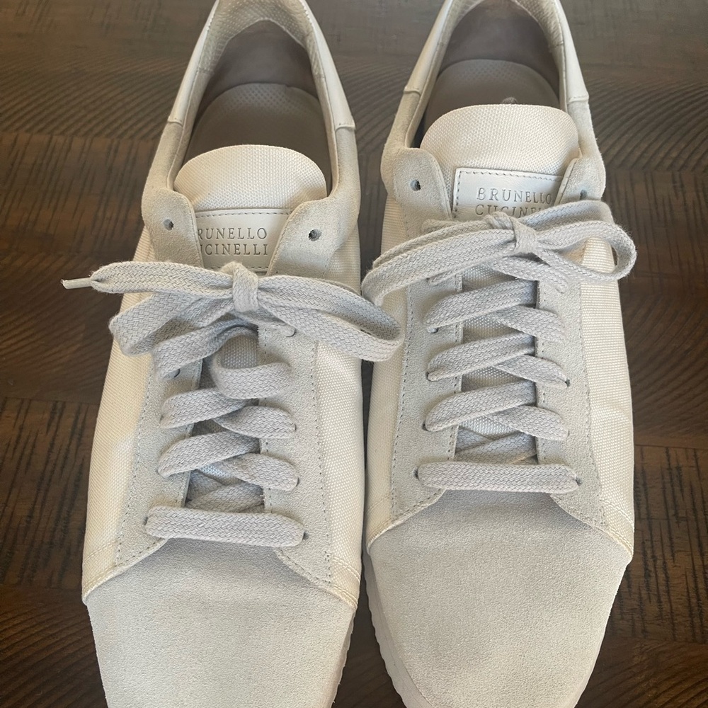 Brunello Cucinelli Men's Gray Sneakers made in Italy sz 45